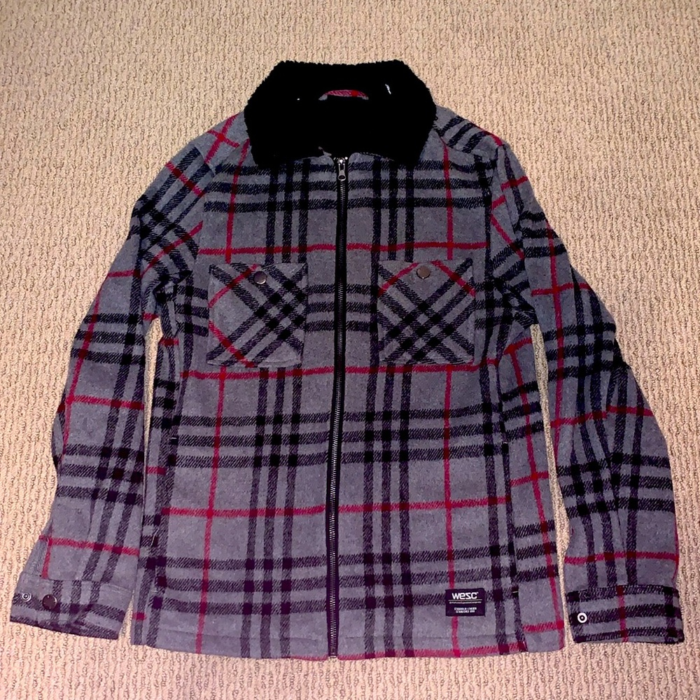 Wesc Liam Shirt Jacket - zip up - size Small - Like New Condition